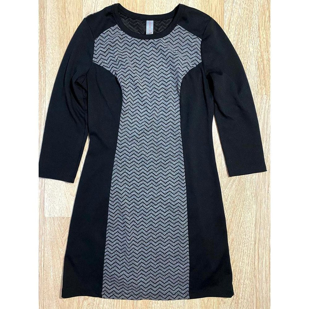 Sexy Bodycon Dress Chevron Print Long Sleeves WOW